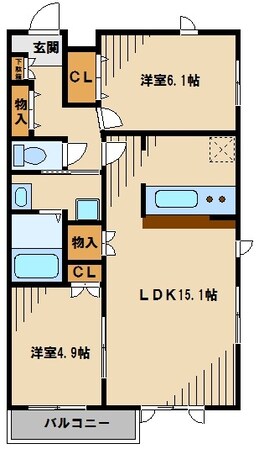 アークコート川口の物件間取画像